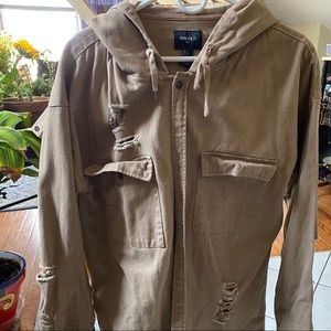 Distressed Jacket LG, forever 21